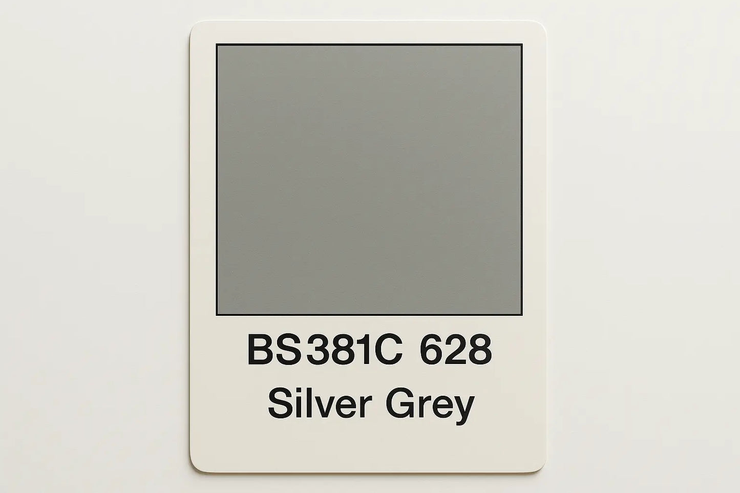Create Colourv Swatch Card BS381C 628 Silver grey