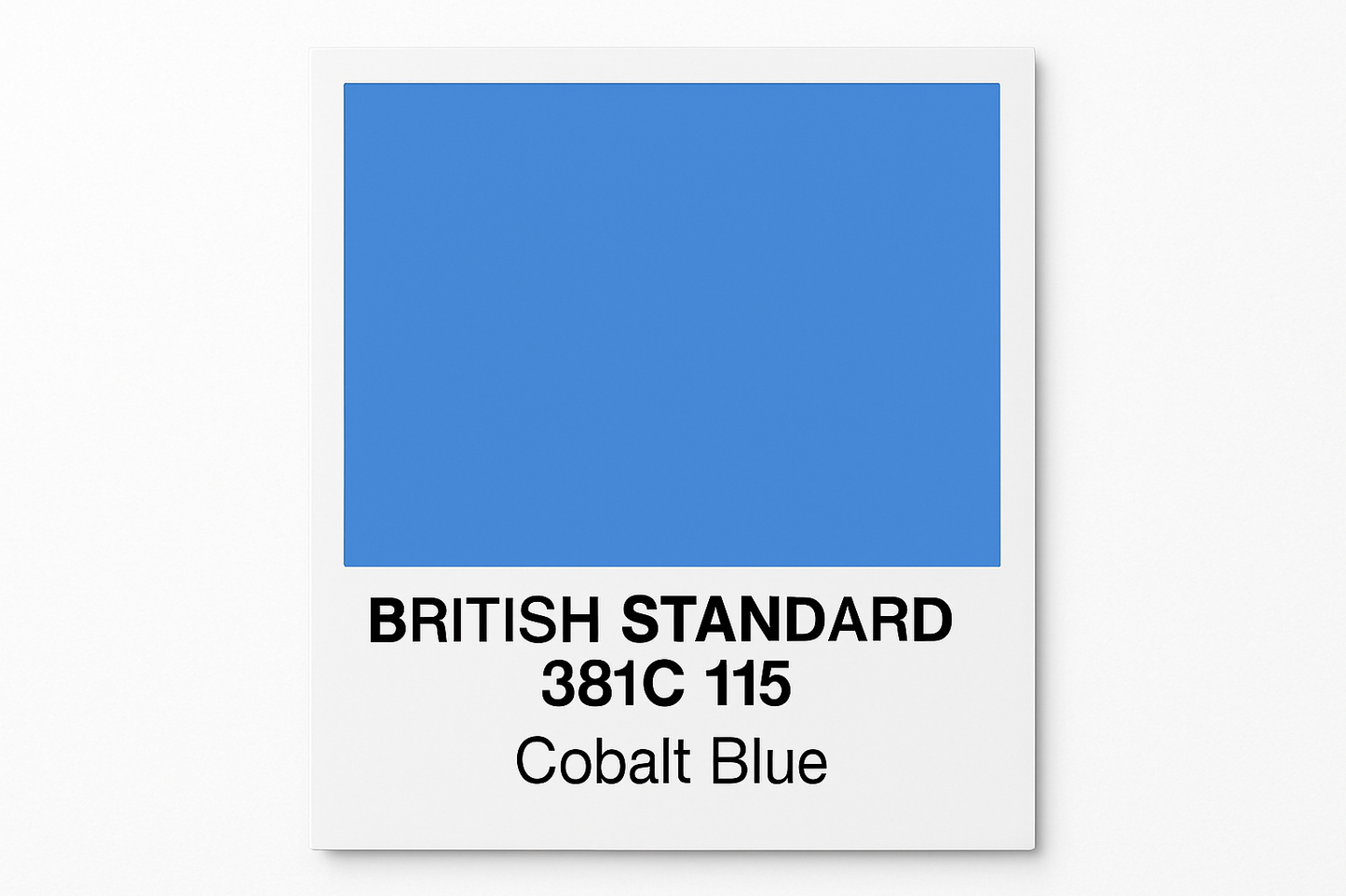 create Swatch British Standard 381C 115 Cobalt blue - Hex colour #5f88c1 Do not display Hex code on output