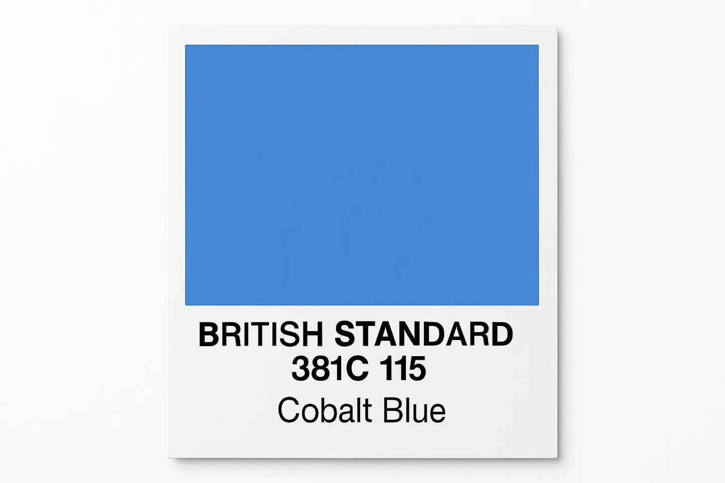 create Swatch British Standard 381C 115 Cobalt blue - Hex colour #5f88c1 Do not display Hex code on output