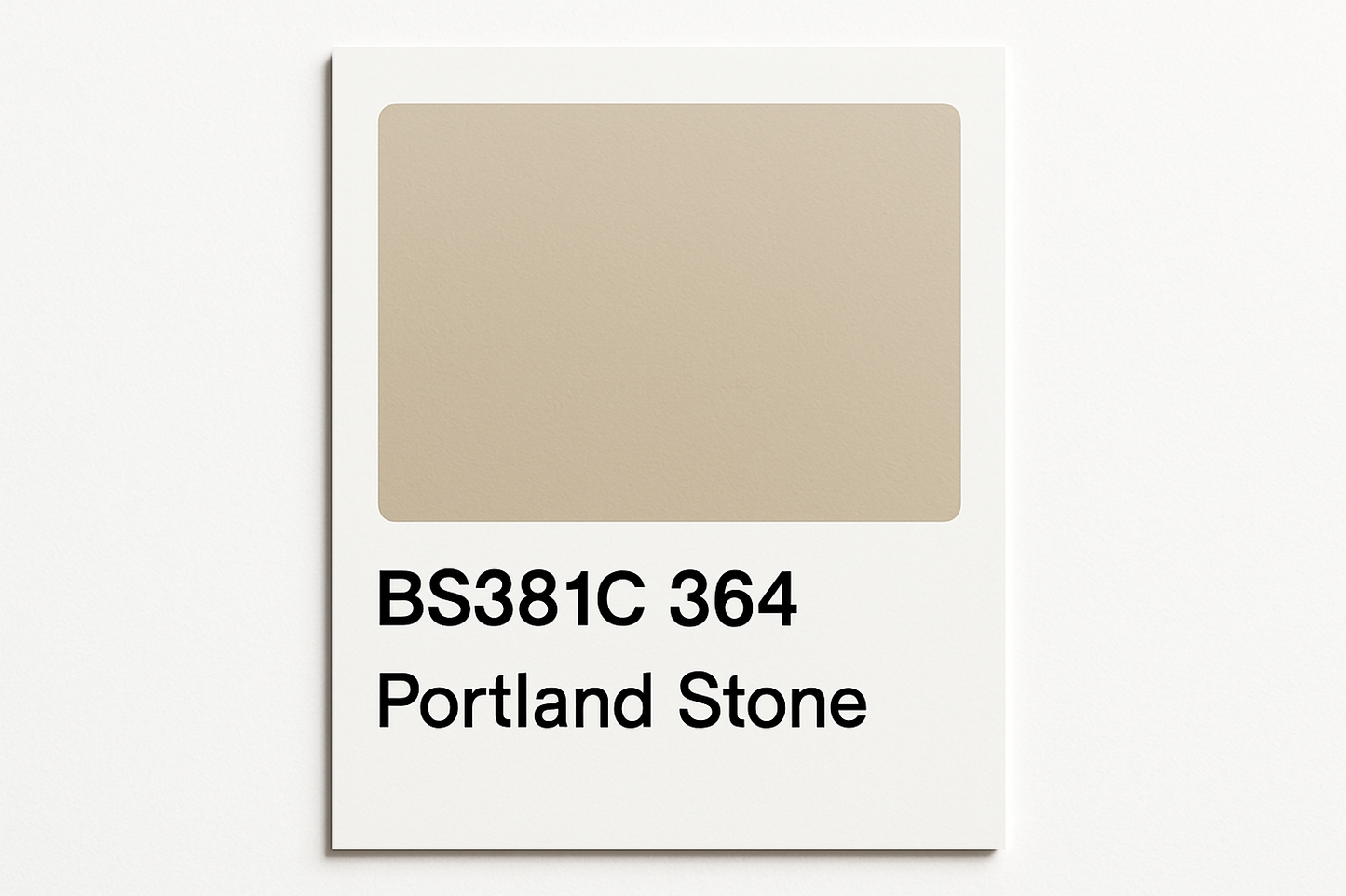 Create Swatch Card BS381C 364 Portland stone