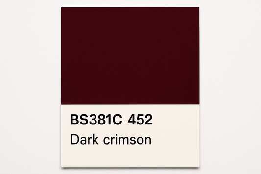 Create Swatch Colour Card BS381C 452 Dark crimson