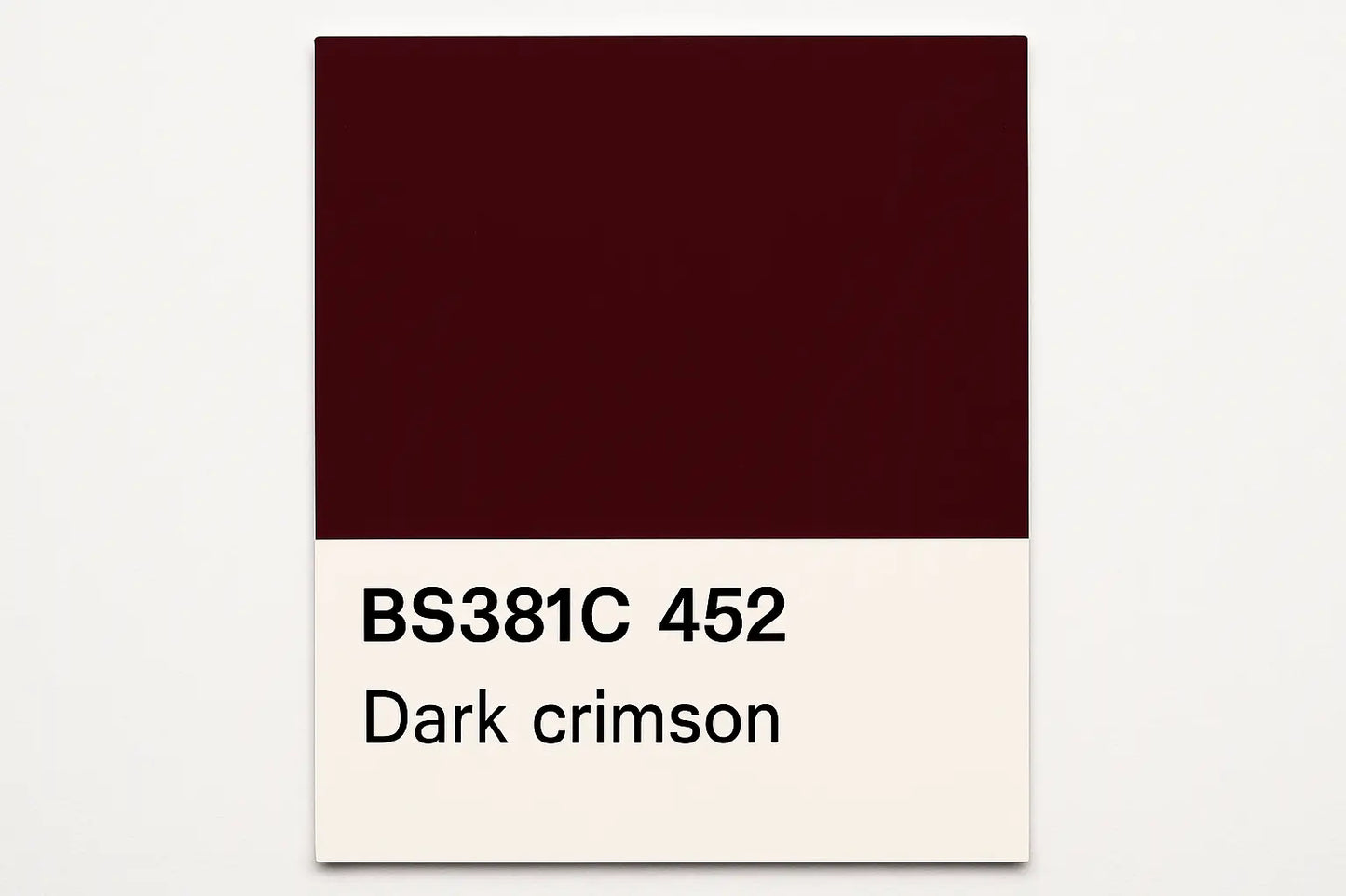 Create Swatch Colour Card BS381C 452 Dark crimson