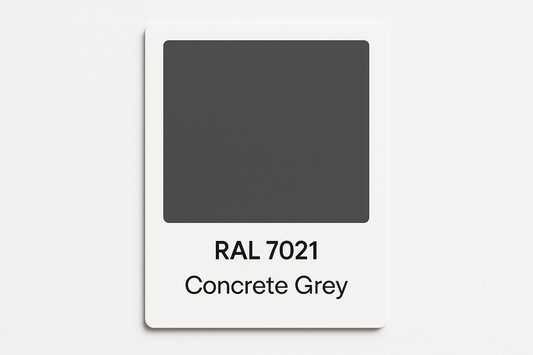 Create Swatch Colour Card RAL 7021 Concrete Grey