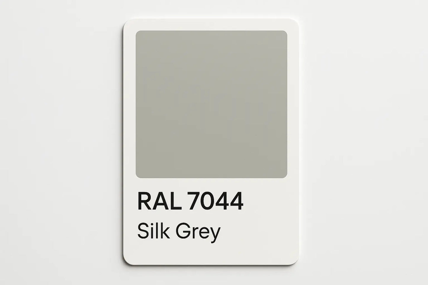 Create Swatch Colour Card RAL 7044 Silk Grey