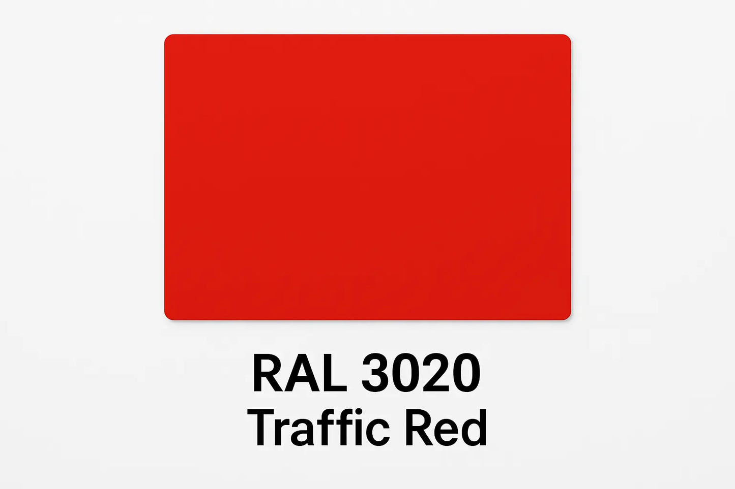 Display RAL 3020 Traffic Red