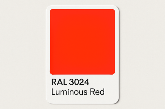 Display RAL 3024 Luminous Red
