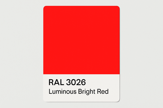Display RAL 3026 Luminous bright red