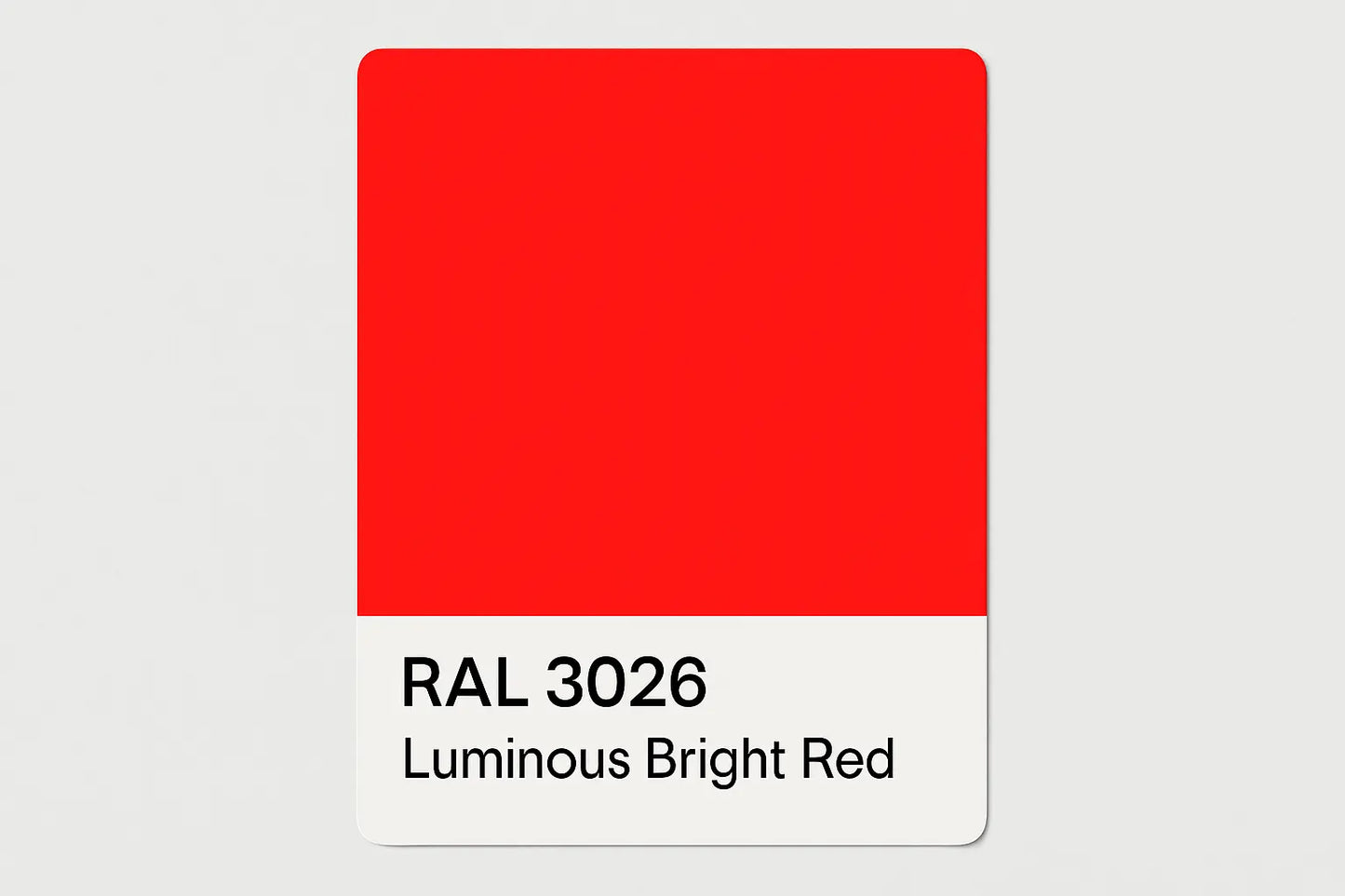 Display RAL 3026 Luminous bright red