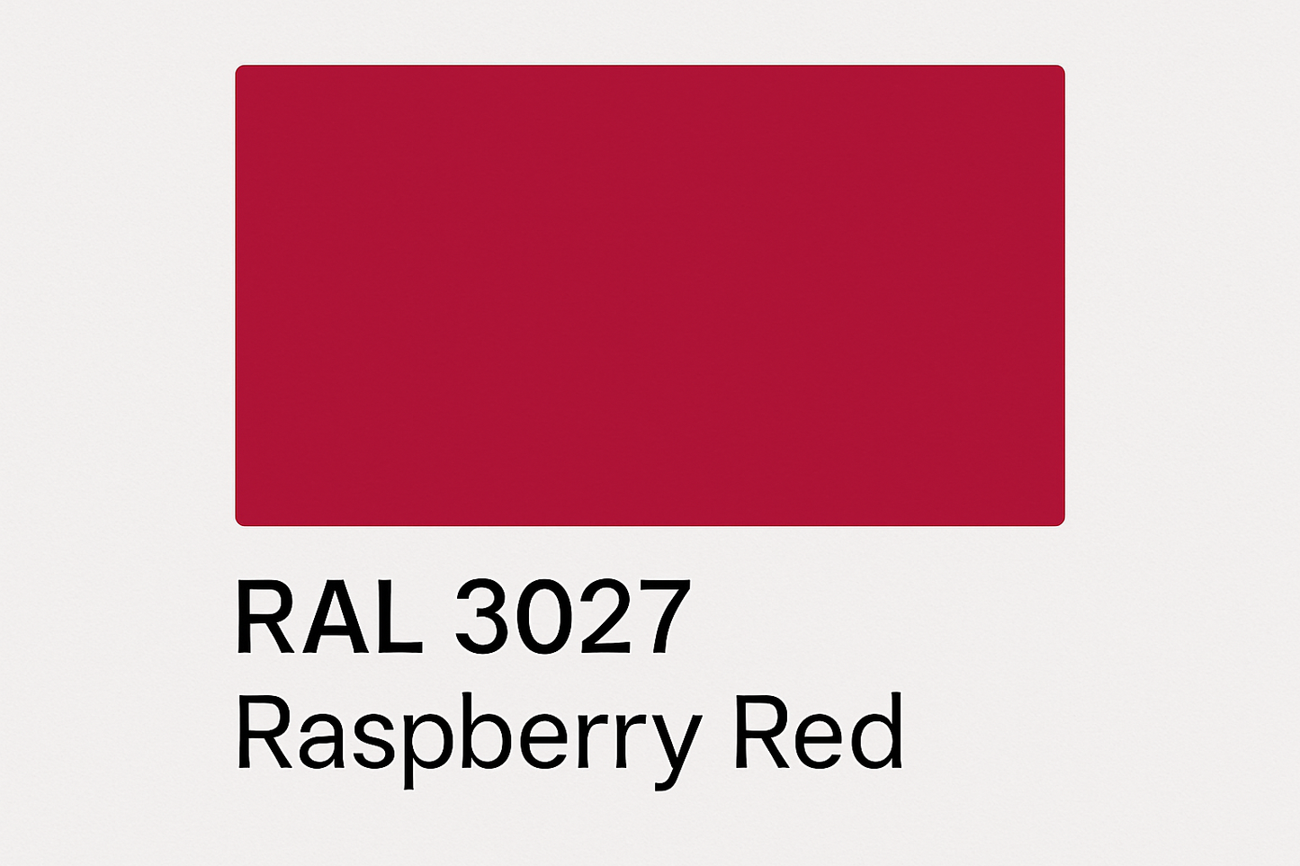 Display RAL 3027 Raspberry Red
