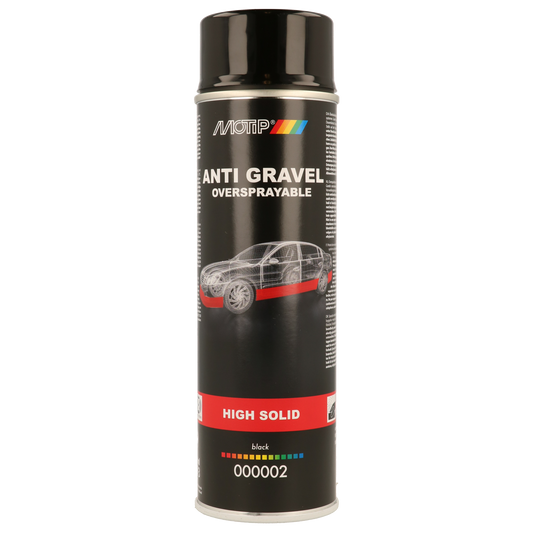 MOTIP Sprayable Stone Chip Spray Black High Solid – 500ml
