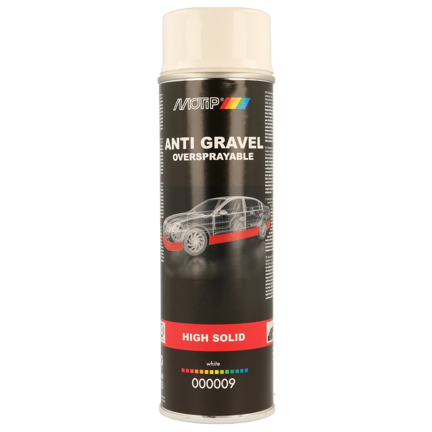 MOTIP Sprayable Stone Chip Spray White High Soild – 500ml Motip