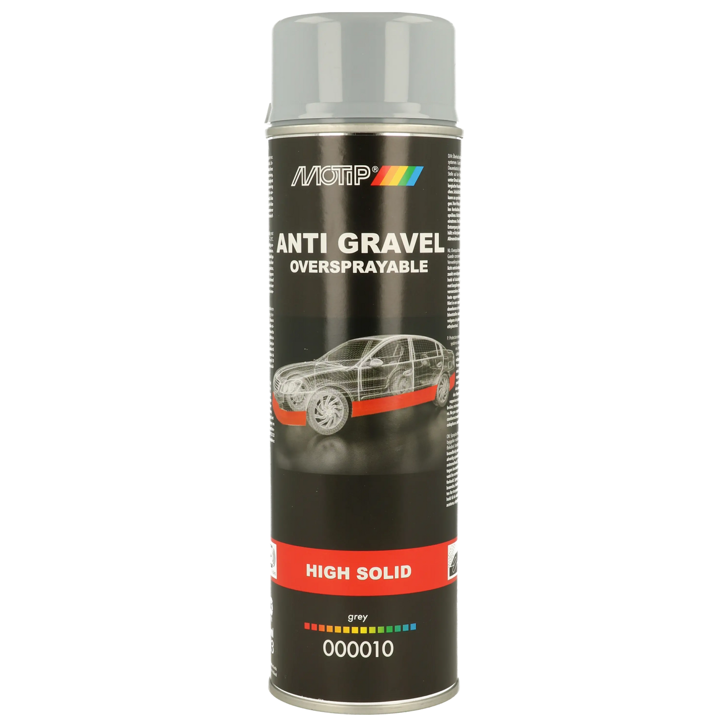 MOTIP Sprayable Stone Chip Spray Grey High Solid – 500ml Motip