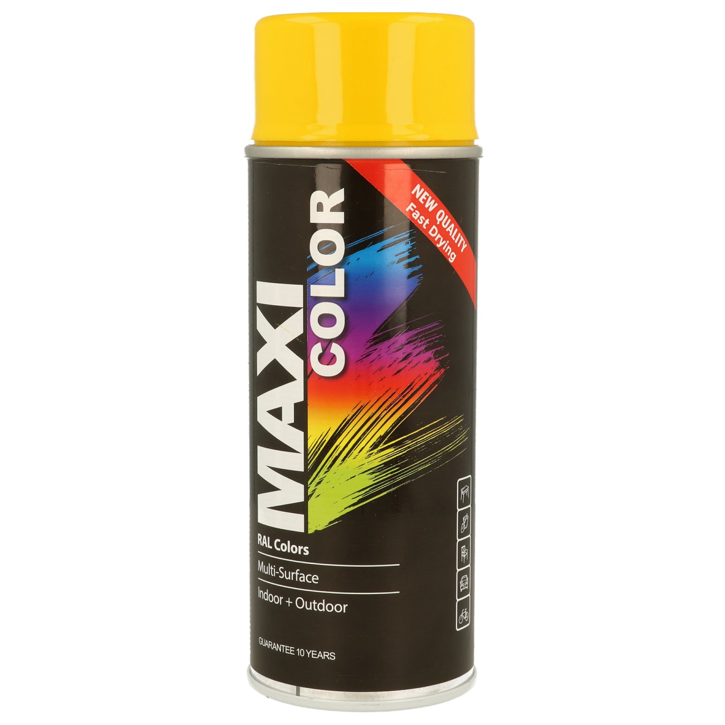 MAXICOLOR Gloss Rape Yellow Ral 1021 - Aerosols "R" Us