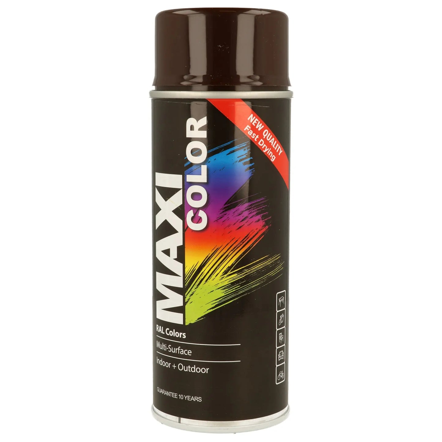 MAXICOLOR Gloss Chocolate Brown Ral 8017 - Aerosols "R" Us