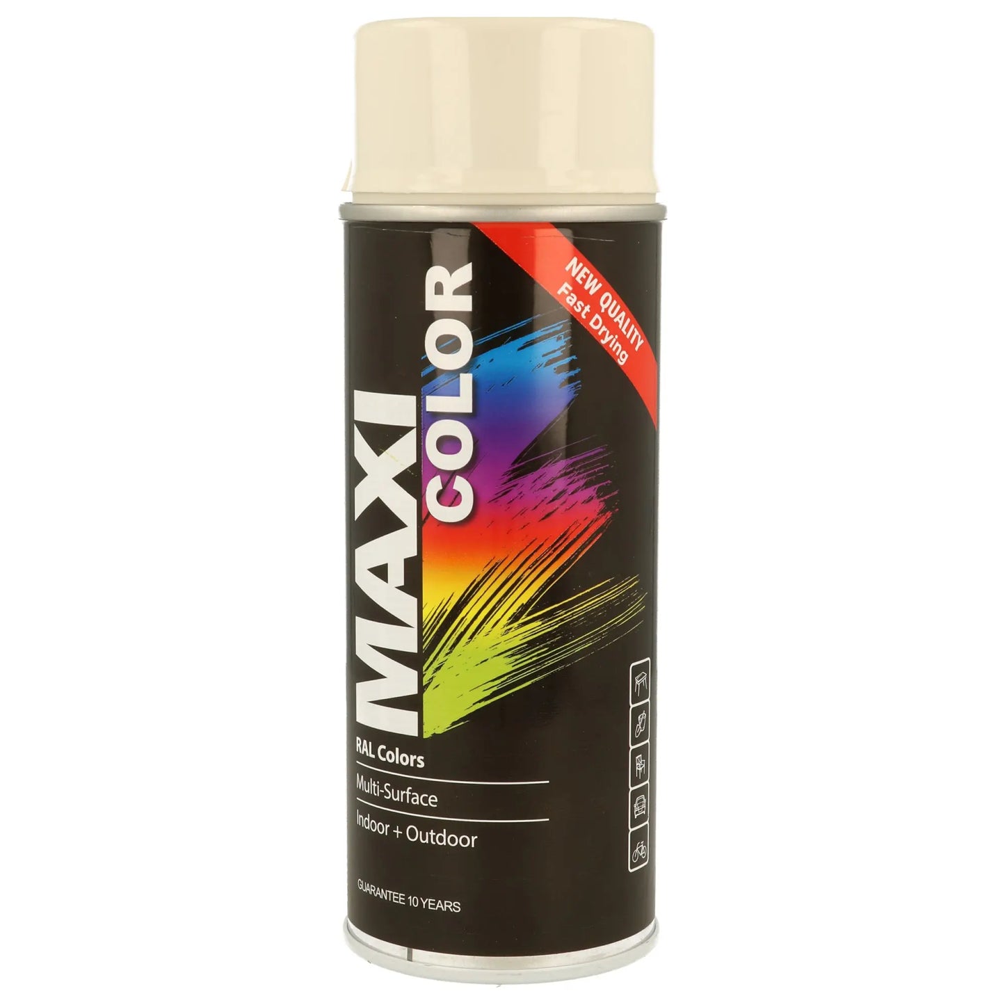 MAXICOLOR Gloss Cream White Ral 9001 - Aerosols "R" Us