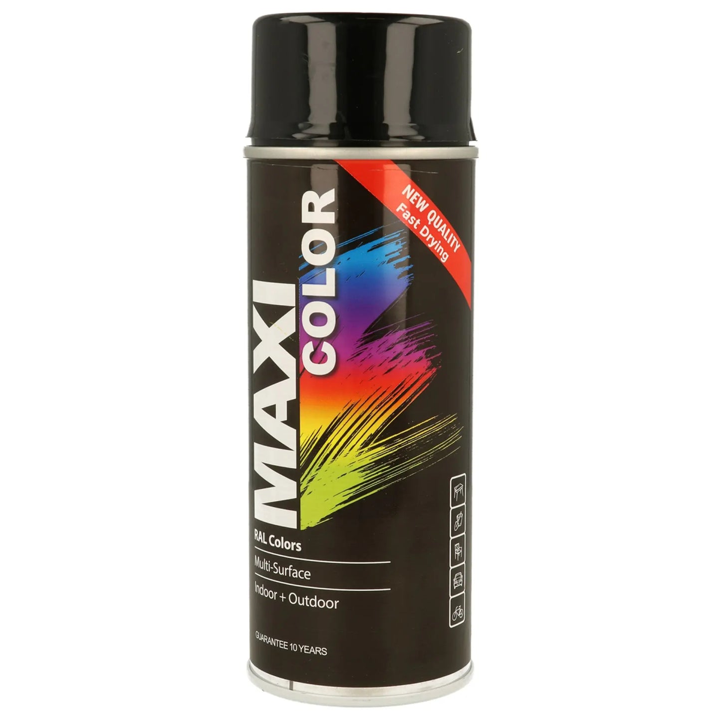 MAXICOLOR Gloss Deep Black Ral 9005 - Aerosols "R" Us