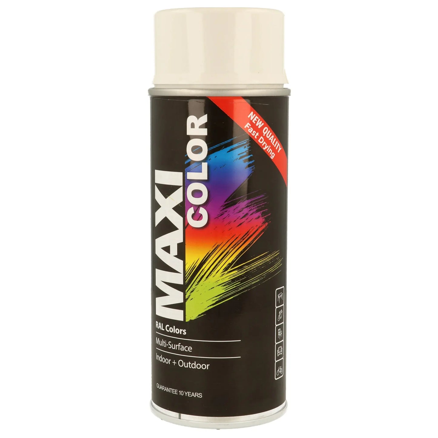 MAXICOLOR Gloss White Ral 9010 - Aerosols "R" Us