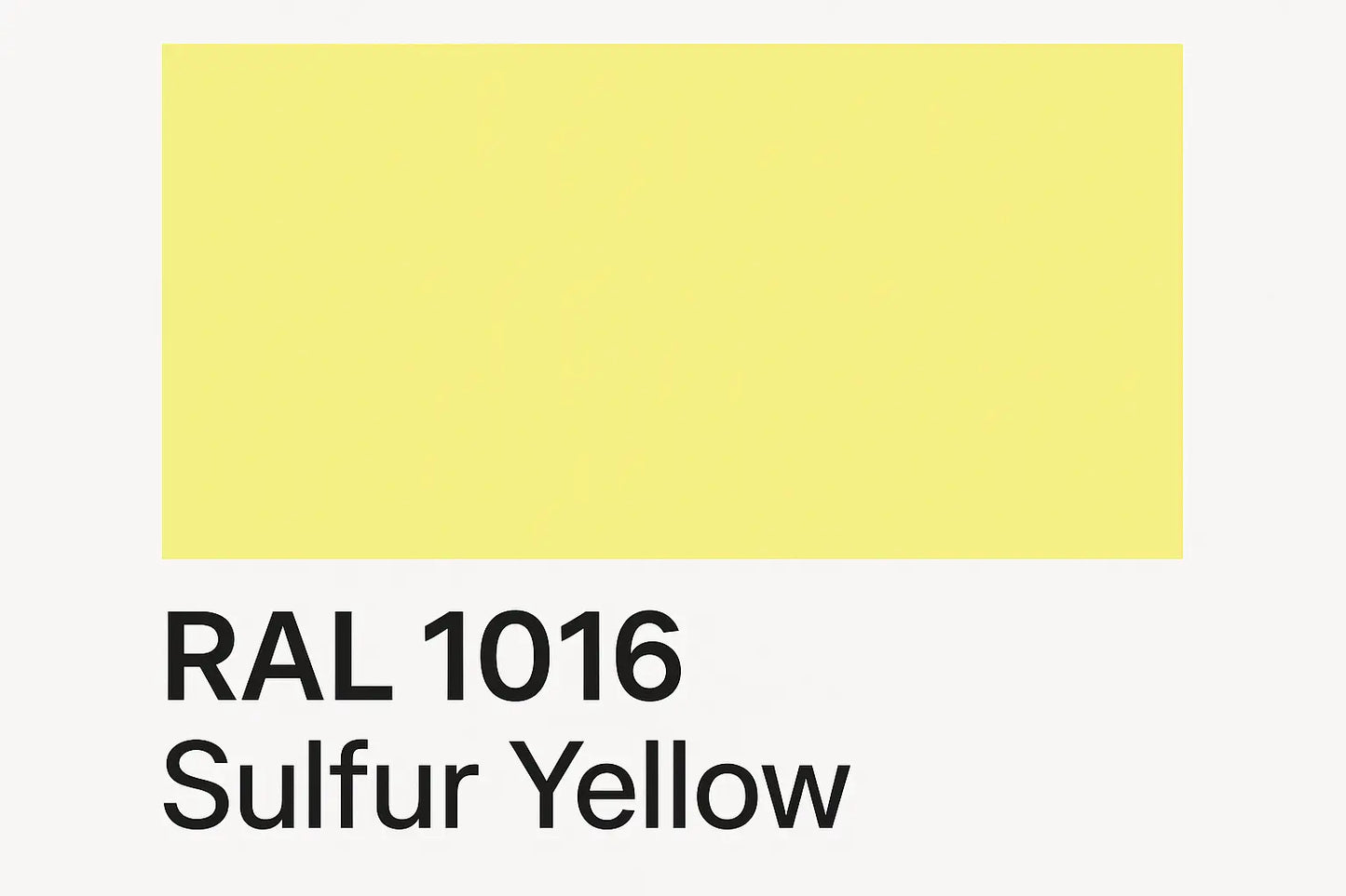 Show an example of RAL 1016