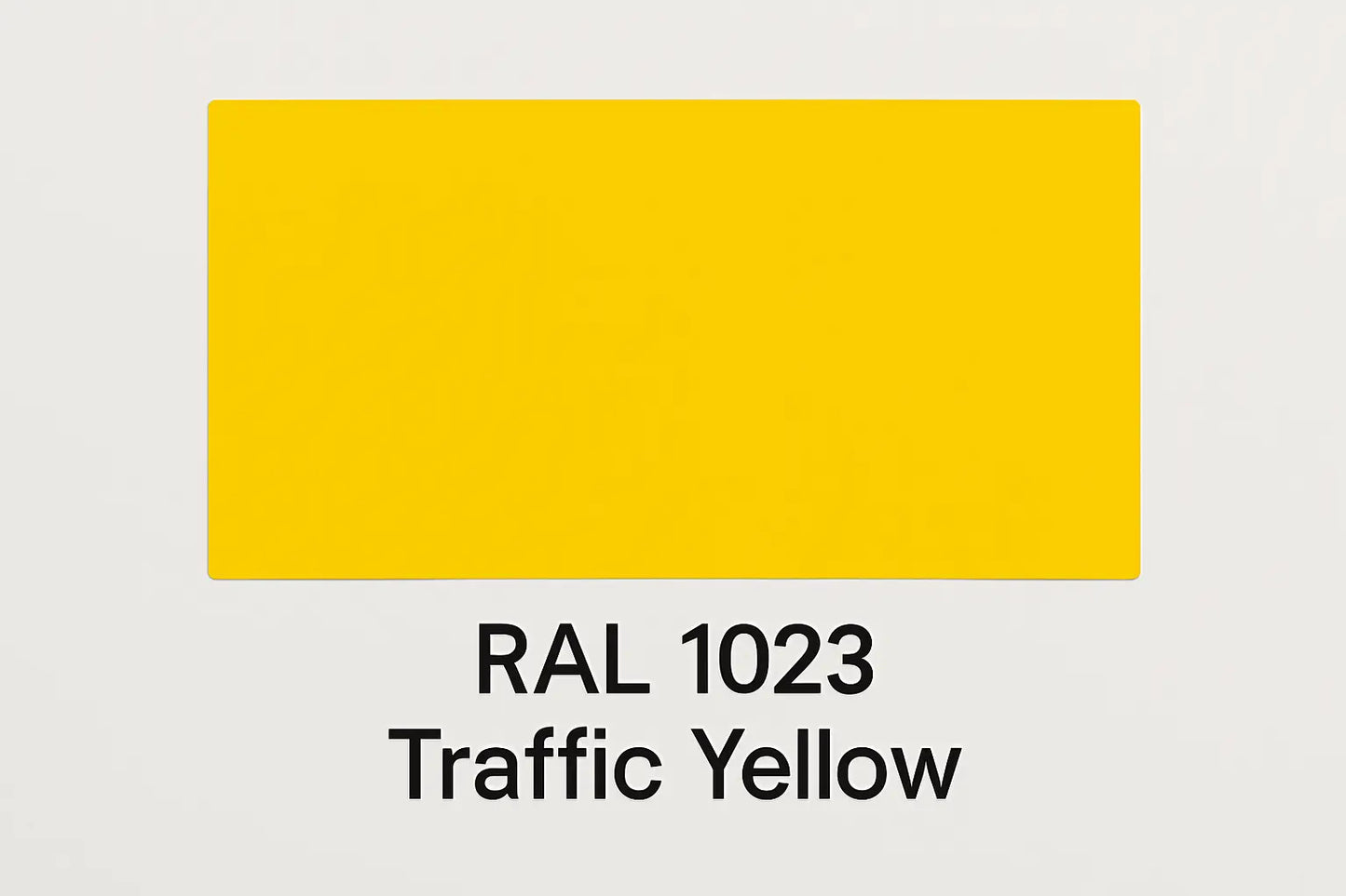 Show an example of RAL 1023 Traffic Yellow