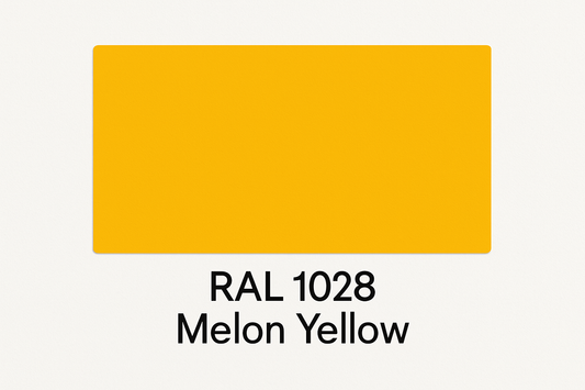 Show an example of RAL 1028 Melon Yellow