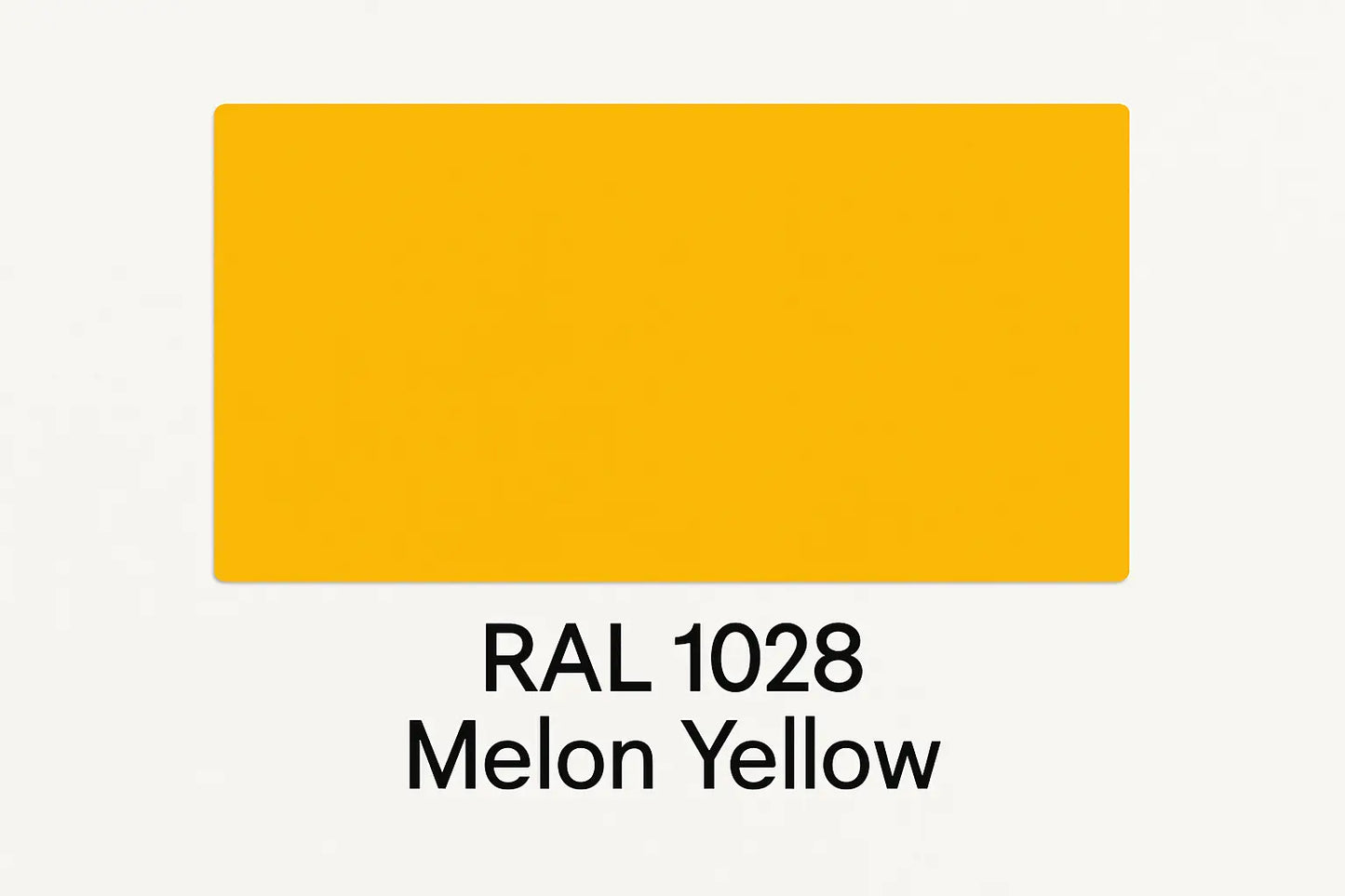 Show an example of RAL 1028 Melon Yellow