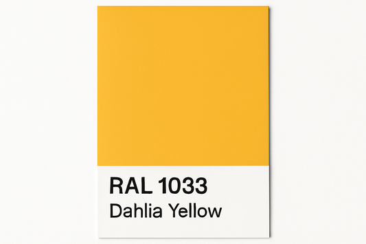 Show an example of RAL 1033 Dahlia Yellow