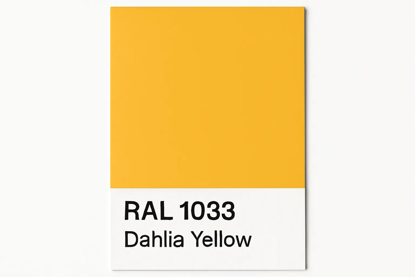 Show an example of RAL 1033 Dahlia Yellow