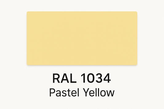 Show an example of RAL 1034 Pastel Yellow