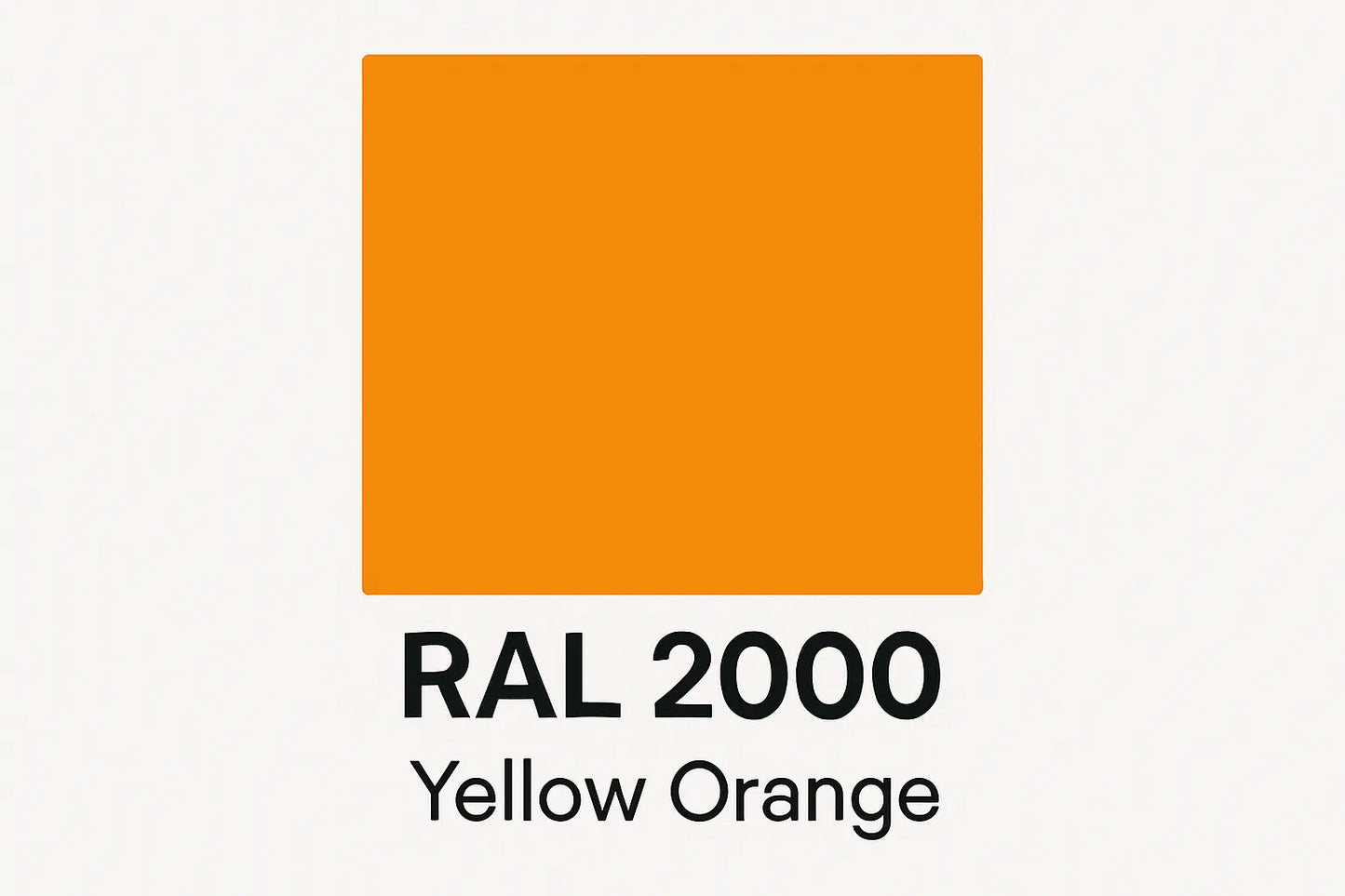 Show an example of RAL 2000 Yellow Orange