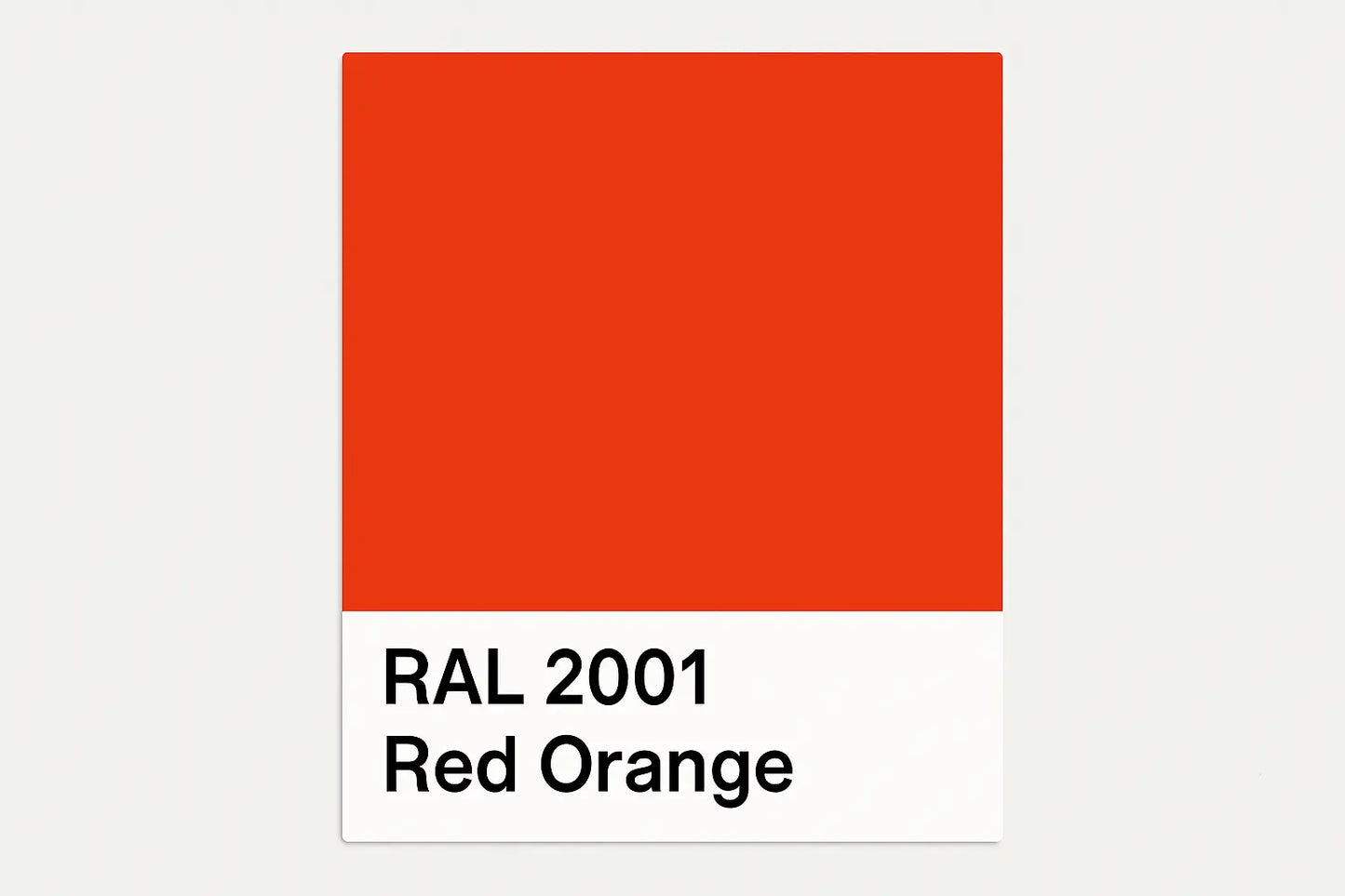 Show an example of RAL 2001 Red Orange