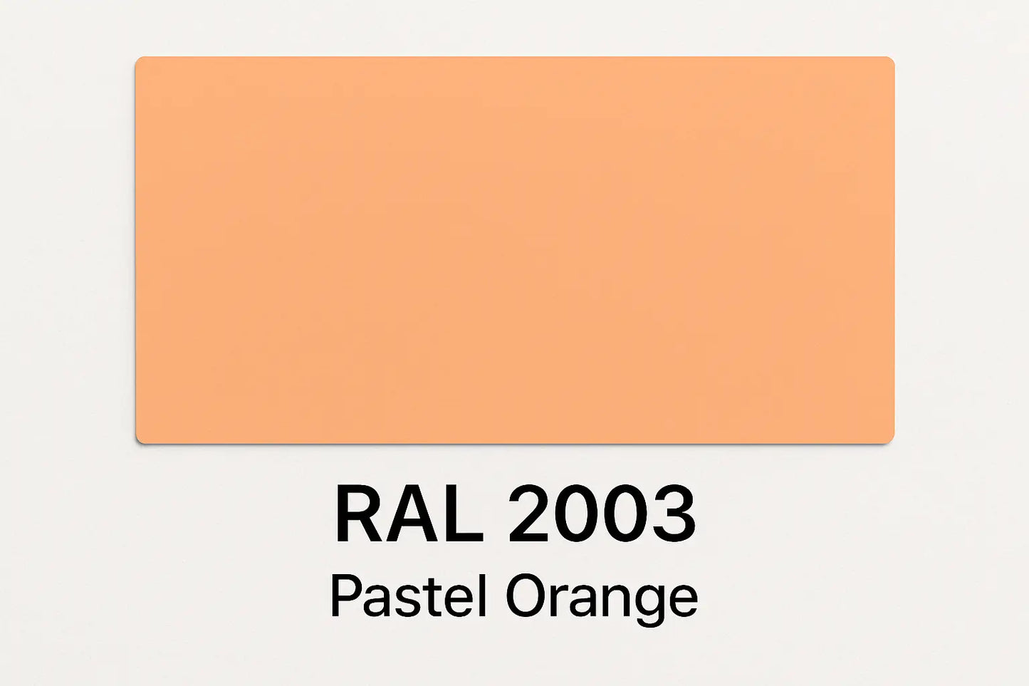 Show an example of RAL 2003 Pastel Orange