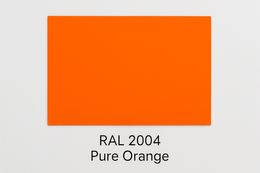 Show an example of RAL 2004 Pure Orange