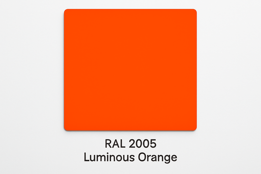 Show an example of RAL 2005 Luminous Orange