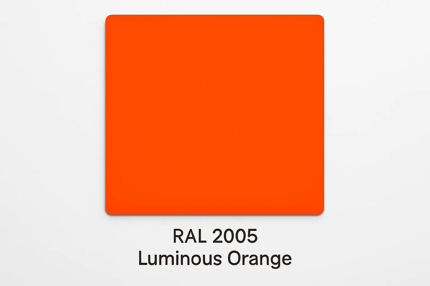 Show an example of RAL 2005 Luminous Orange