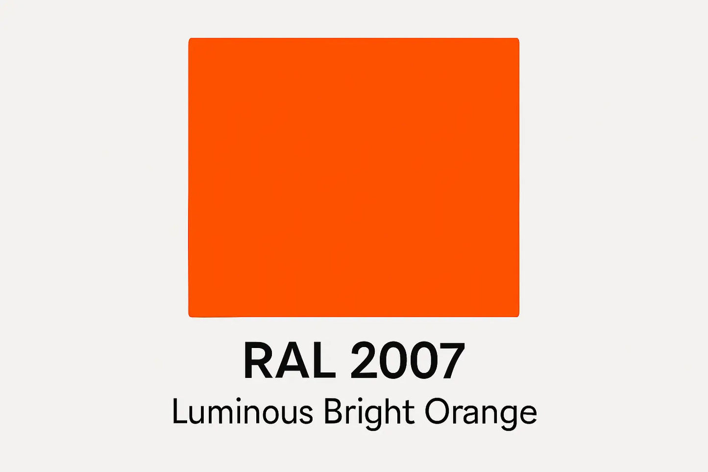 show an example of RAL 2007 Luminous Bright Orange