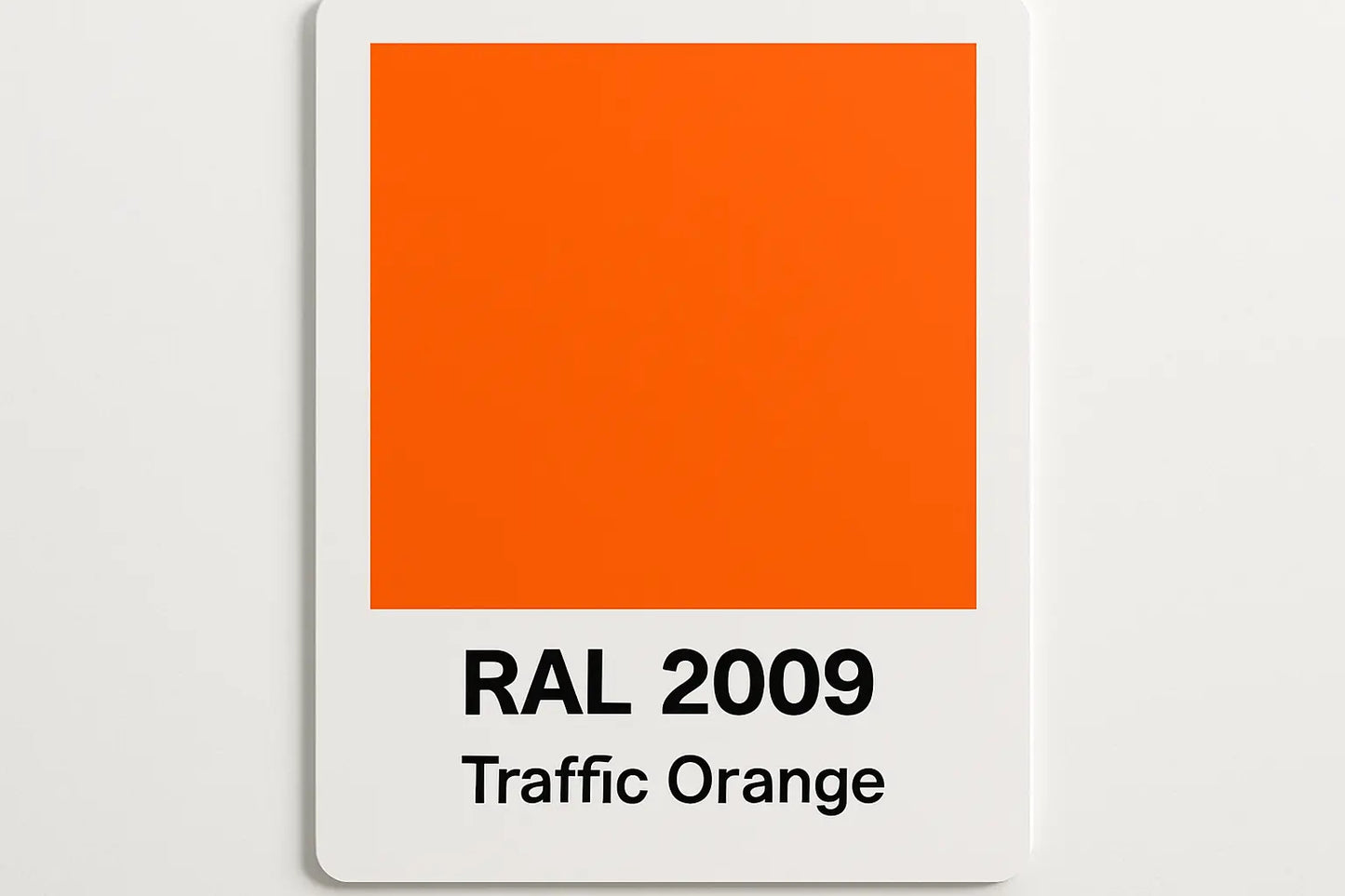 Show an example of RAL 2009 Traffic Orange