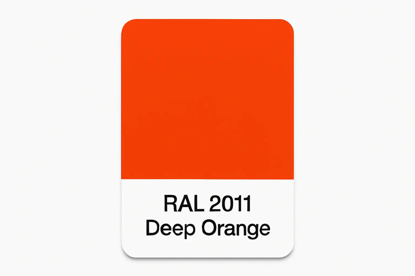 Show an example of RAL 2011 Deep Orange