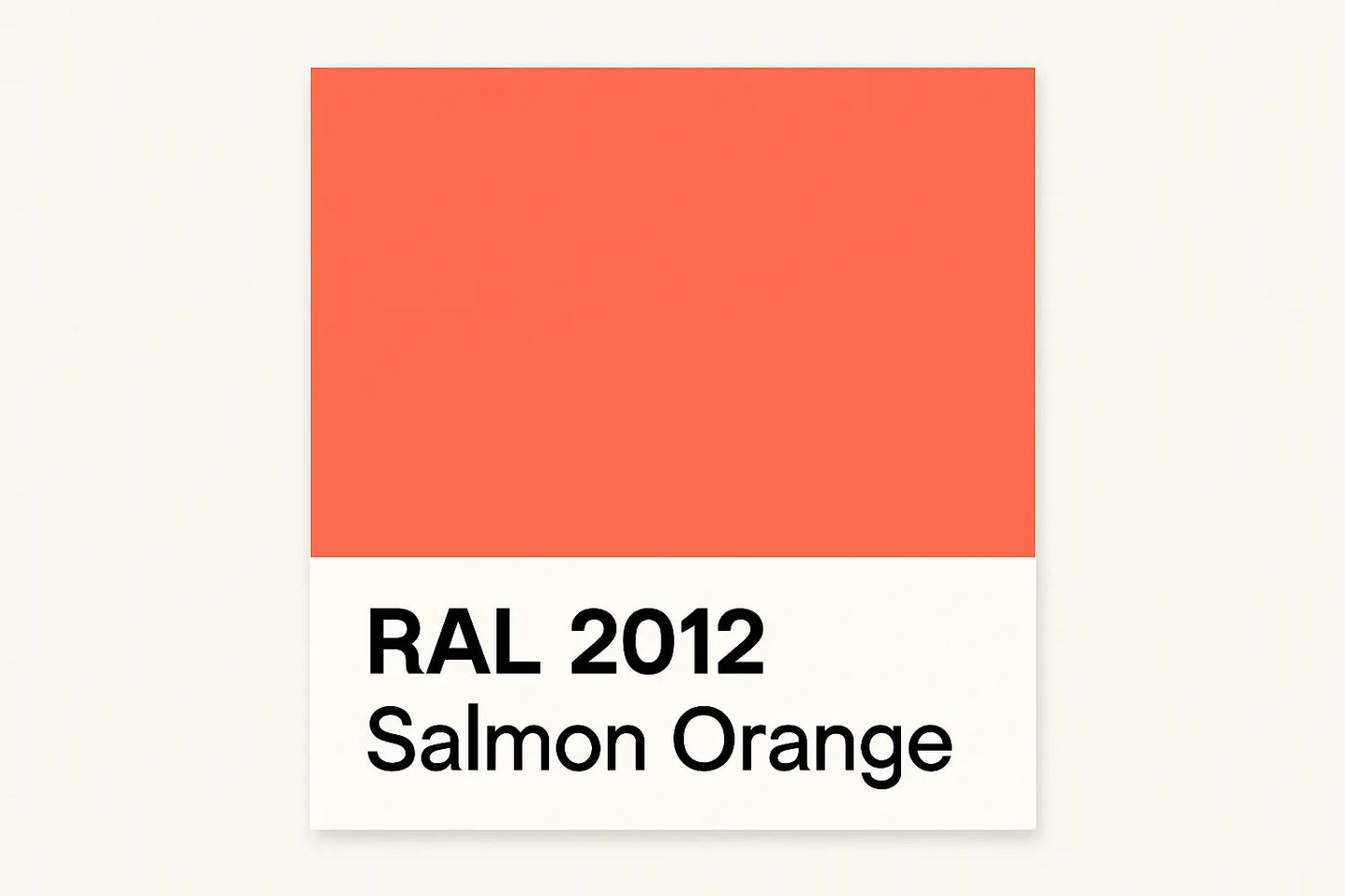 Show an example of RAL 2012 Salmon Orange