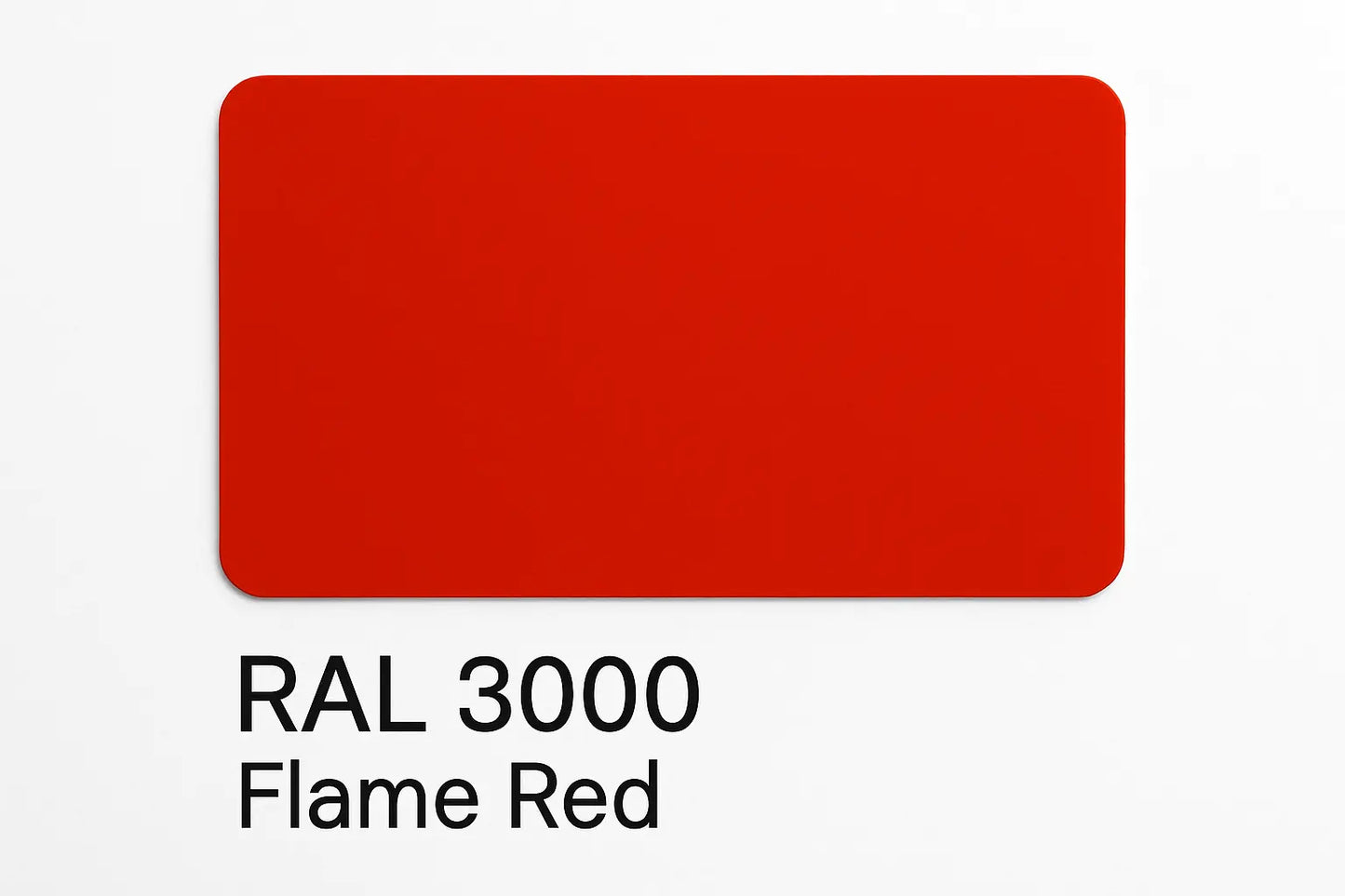Show an example of RAL 3000 Flame Red