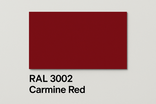 Show an example of RAL 3002 Carmine Red