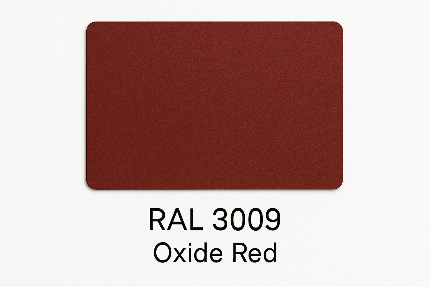 Show an example of RAL 3009 Oxide Red