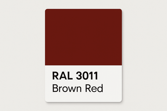 Show an example of RAL 3011 Brown Red