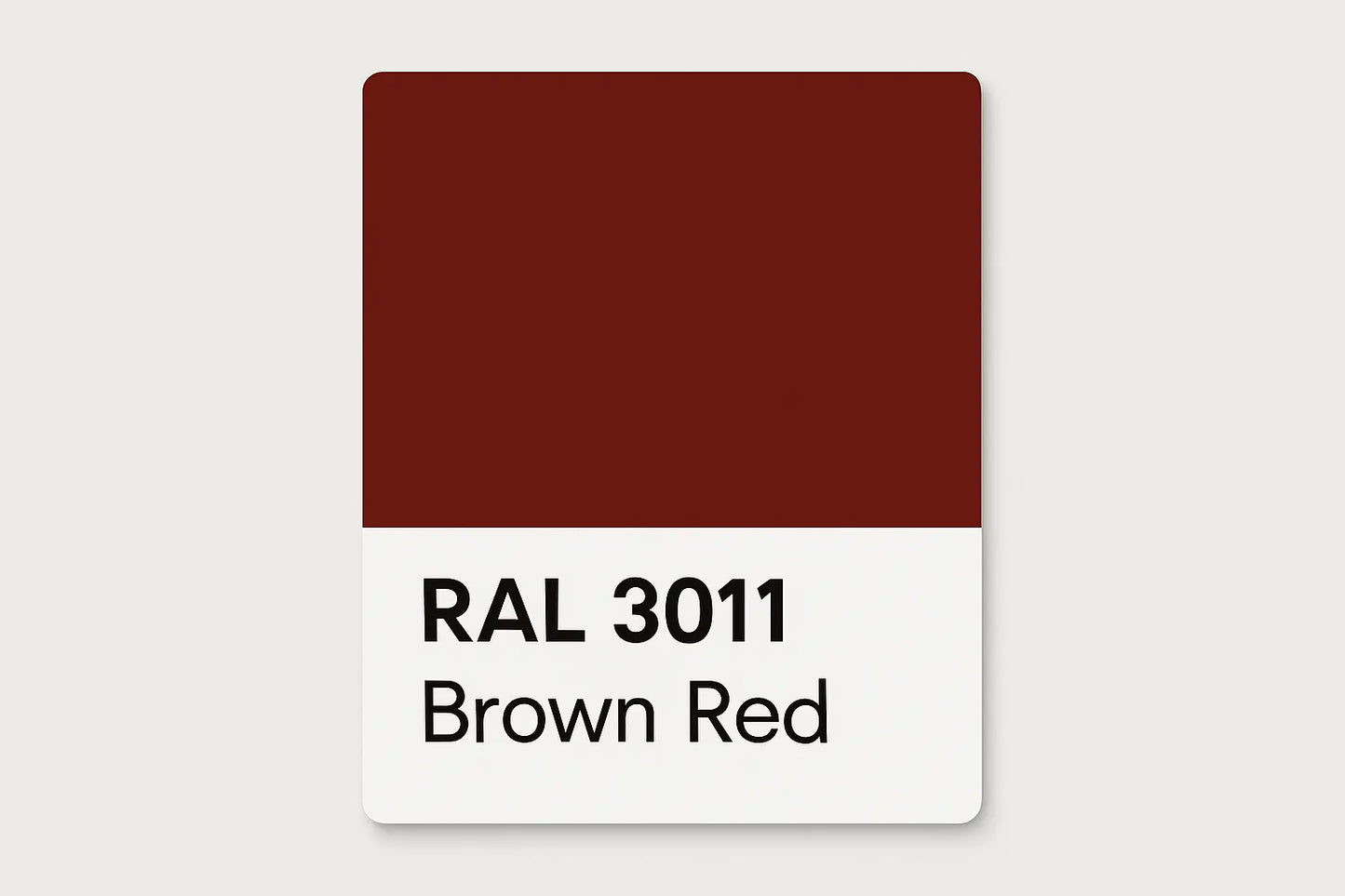 Show an example of RAL 3011 Brown Red