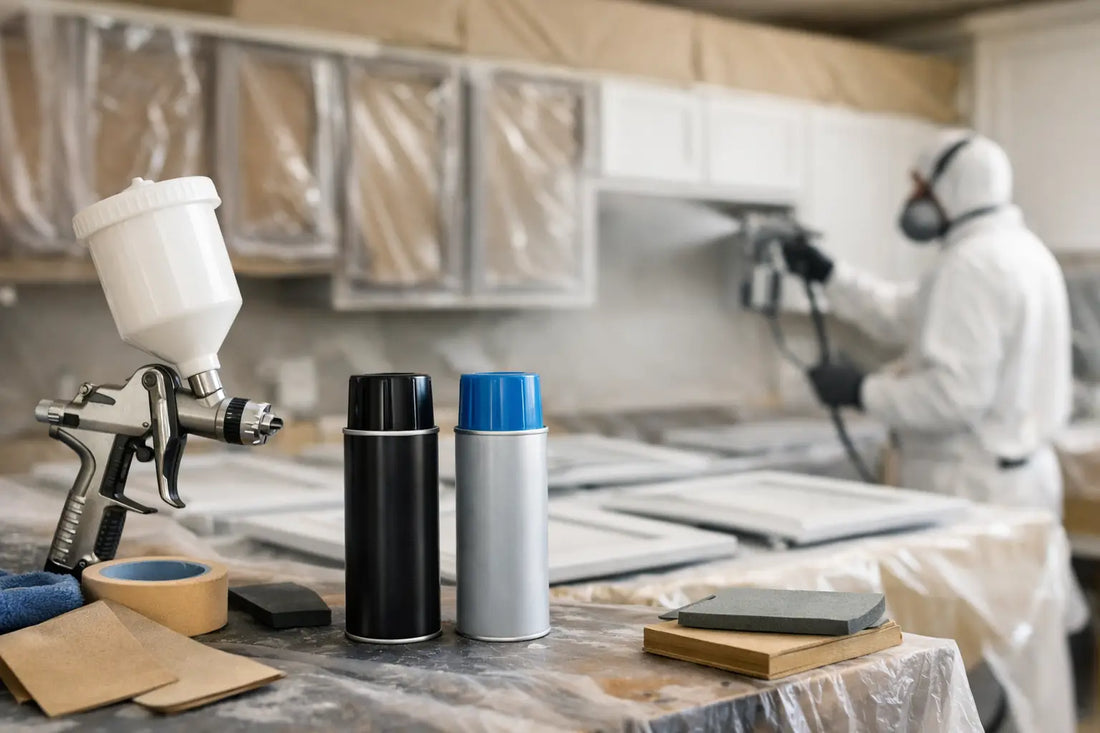 Kitchen Cabinet Spray Painting Guide
