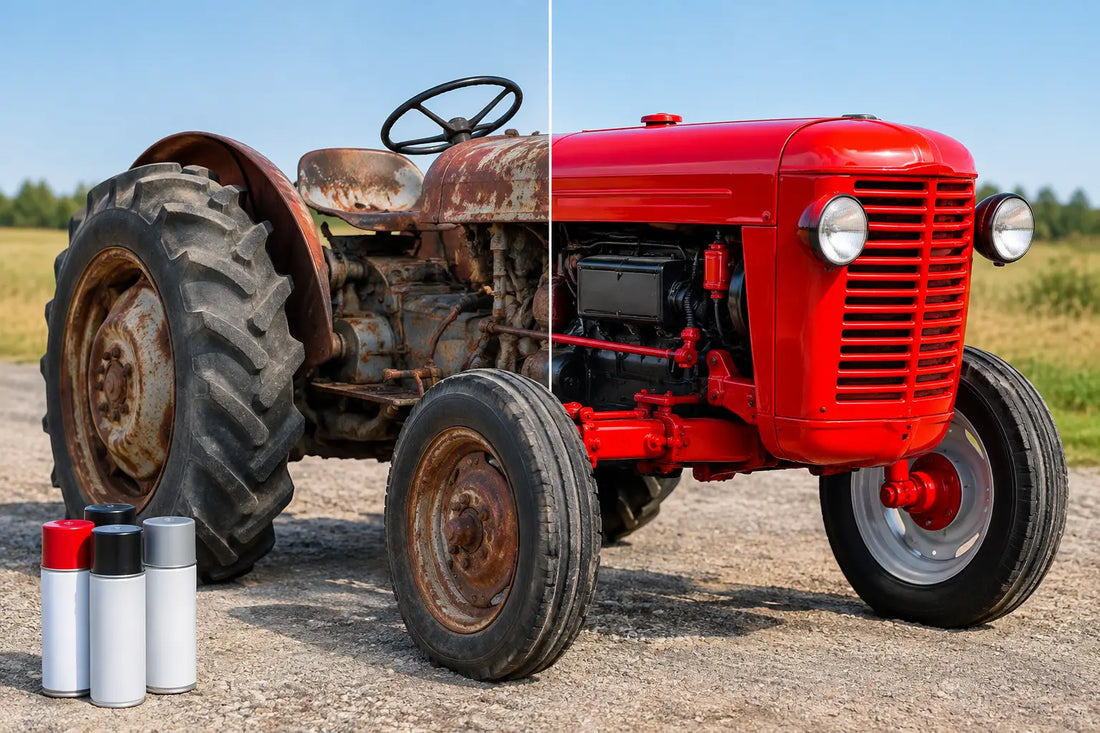 A Tractor Paint Restoration Example That Lasts
