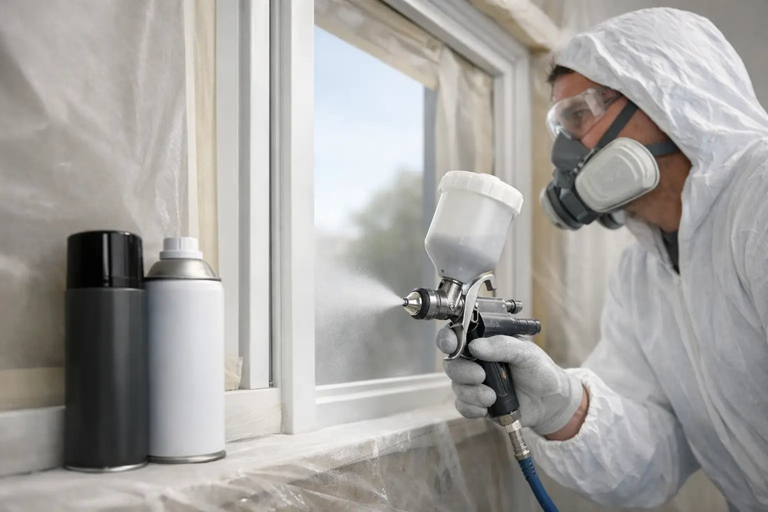 How to Spray Window Frames for a Smooth Finish