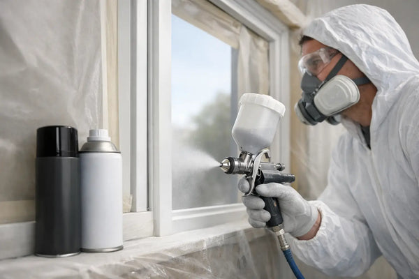 How to Spray Window Frames for a Smooth Finish