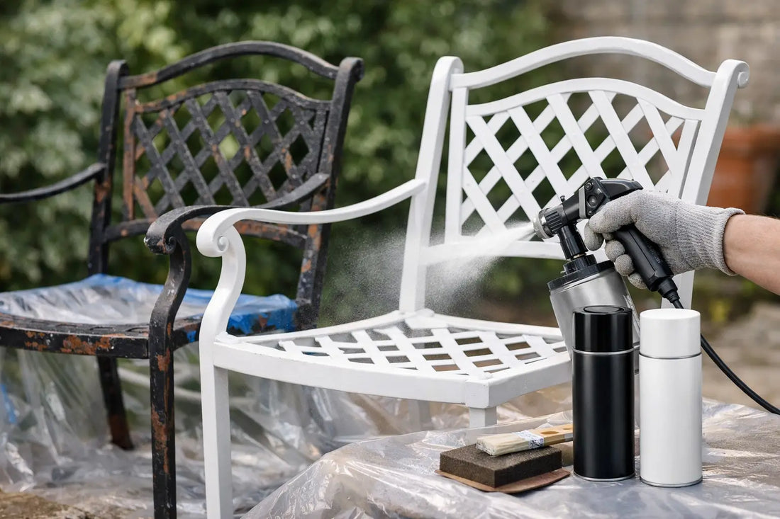 How to Repaint Metal Garden Furniture