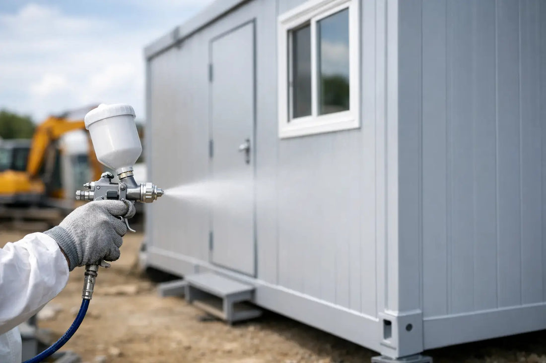 Spray Paint for Site Cabins That Lasts
