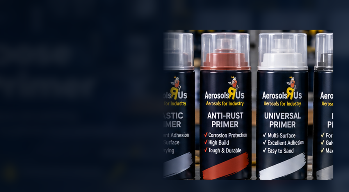 Comparing aerosol primer types for different surfaces and coating systems
